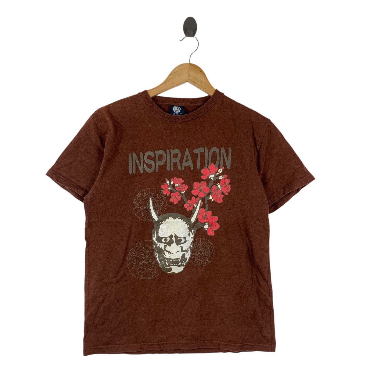 Vintage Vintage JAPAN TRADITIONAL SAKURA Oni Mask Temple Tee Shirt Size L / US 10 / IT 46 - 3 Thumbnail