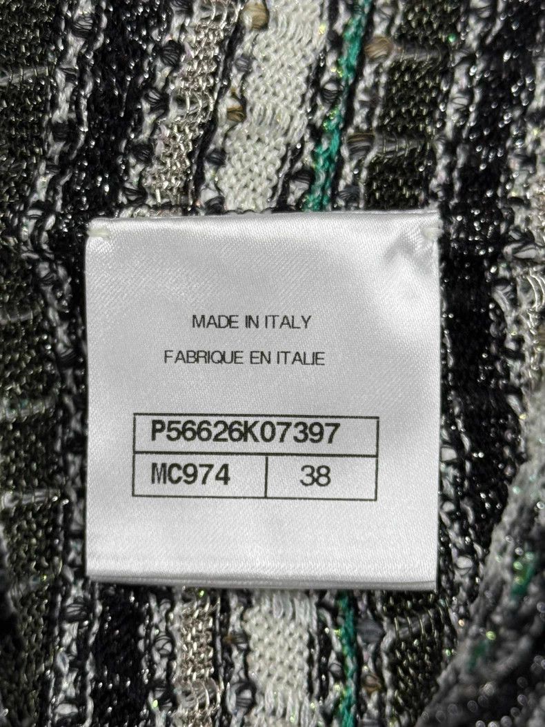 Chanel Chanel Current series heavy industry green knitted jacket Size XS / US 0-2 / IT 36-38 - 5 Thumbnail