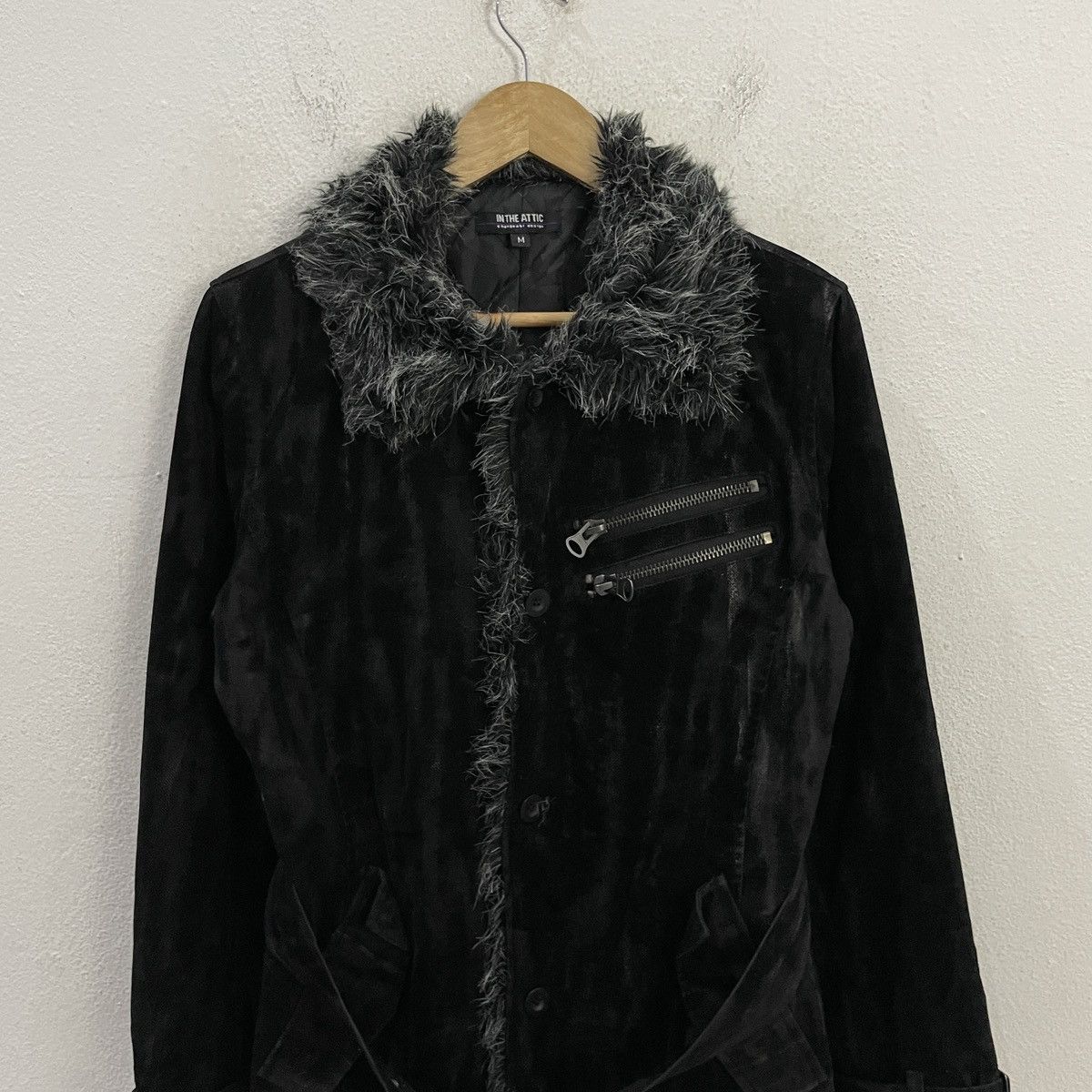 In The Attic Vintage In The Attic Avant Garde Sherpa Fleece Jacket Size US M / EU 48-50 / 2 - 4 Thumbnail