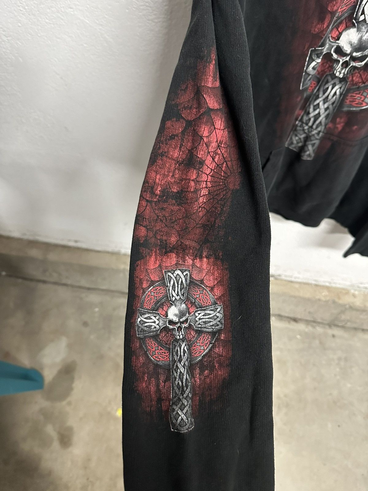 Other Y2K Skeleton Choppers Biker Hoodie Size US L / EU 52-54 / 3 - 3 Thumbnail