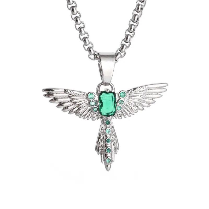 Jewelry Angel Wing Bird Pendant Necklace Size ONE SIZE - 3 Thumbnail
