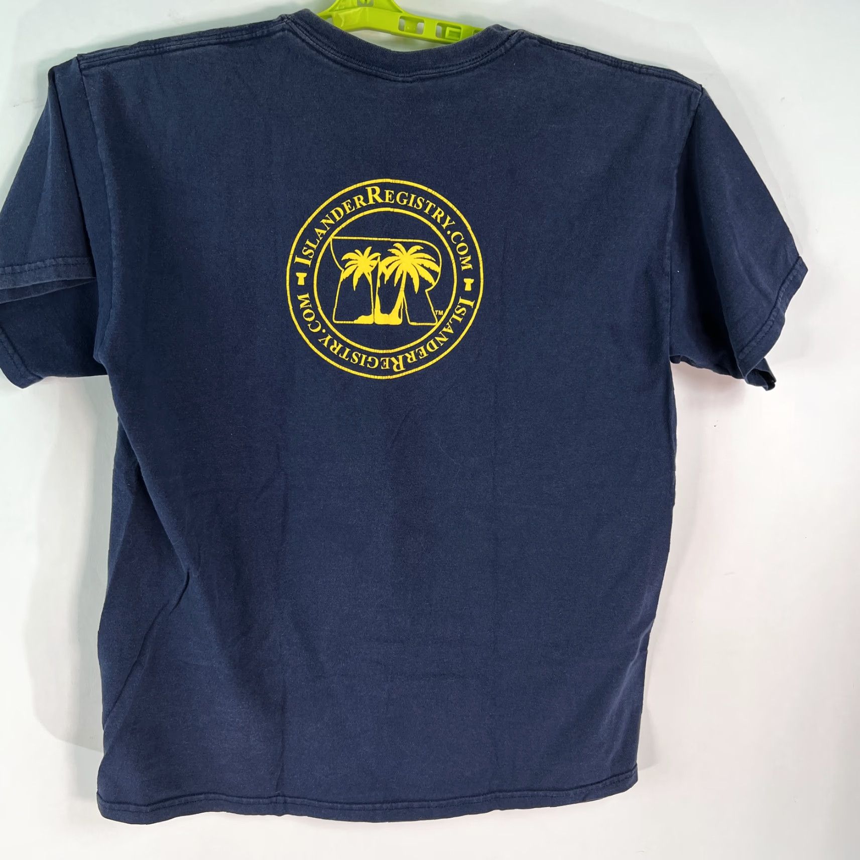 Gildan Gildan T-Shirt Blue Mens Short Sleeve 100% Cotton Crew Neck Size L Graphic Print Classic Islander Registry. Com Vintage: No Size US L / EU 52-54 / 3 - 4 Thumbnail