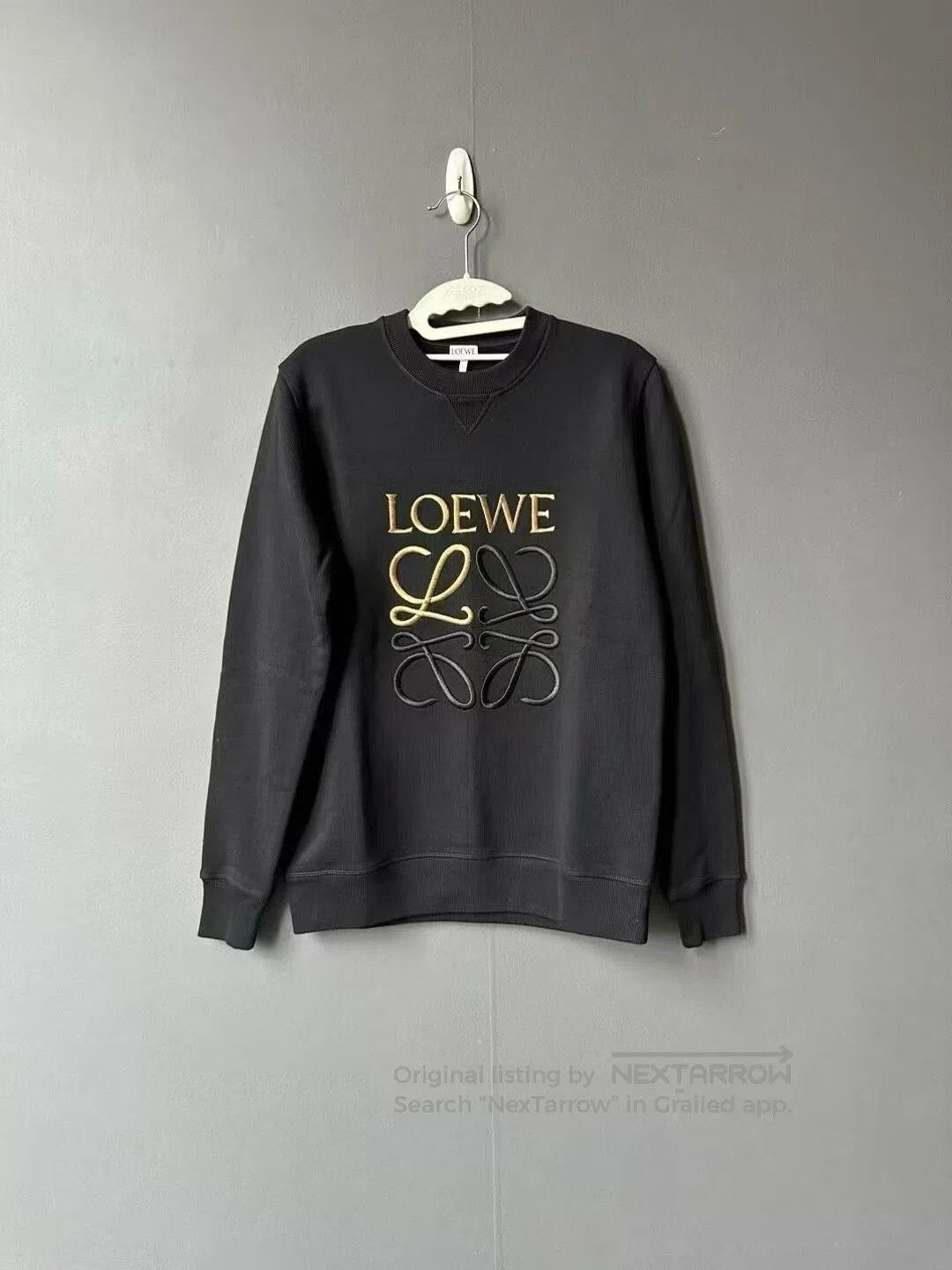 Loewe loewe black gold embroidered sweatshirt. Size XS / US 0-2 / IT 36-38 - 1 Thumbnail