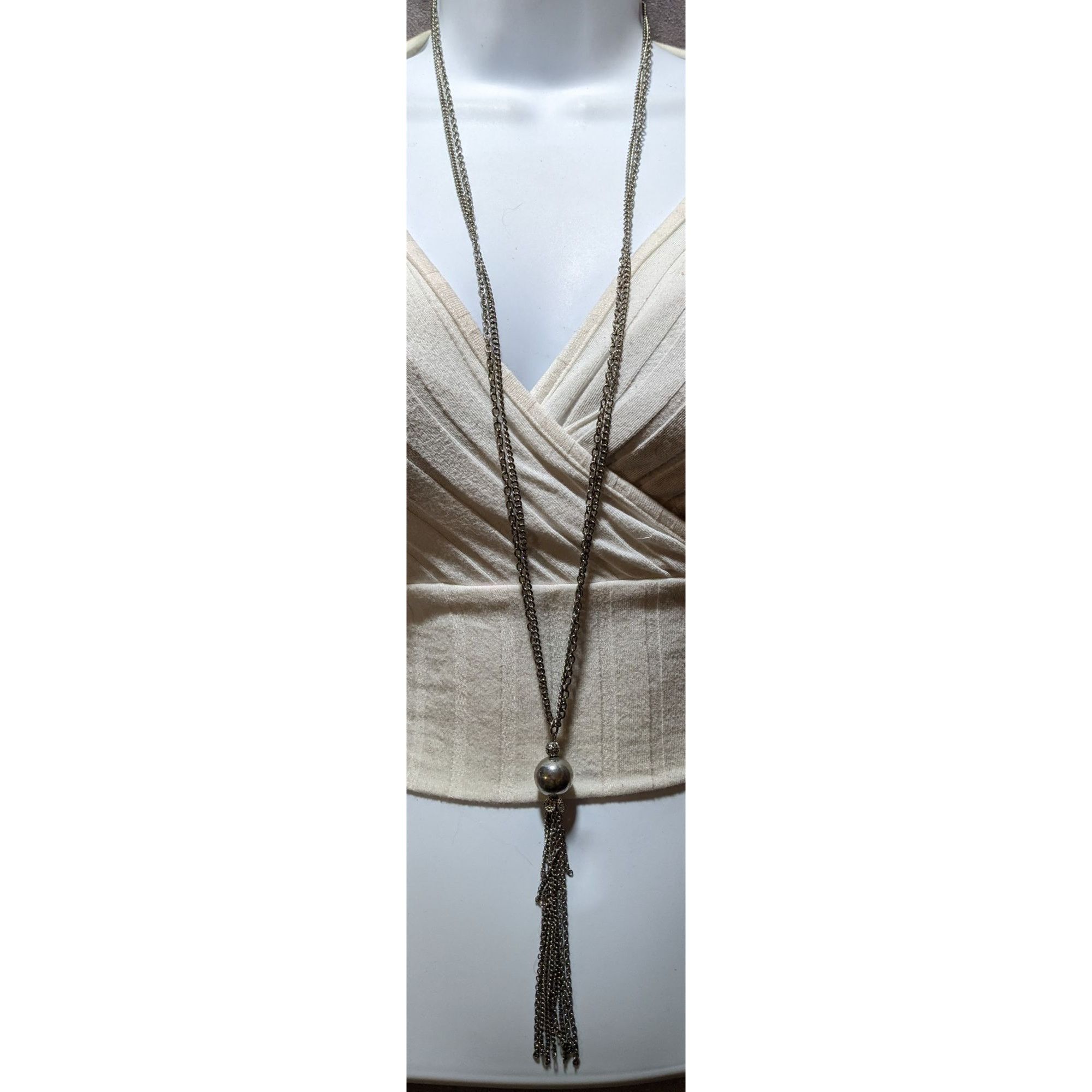 Other Silver Chain Tassel Necklace Size ONE SIZE - 5 Thumbnail