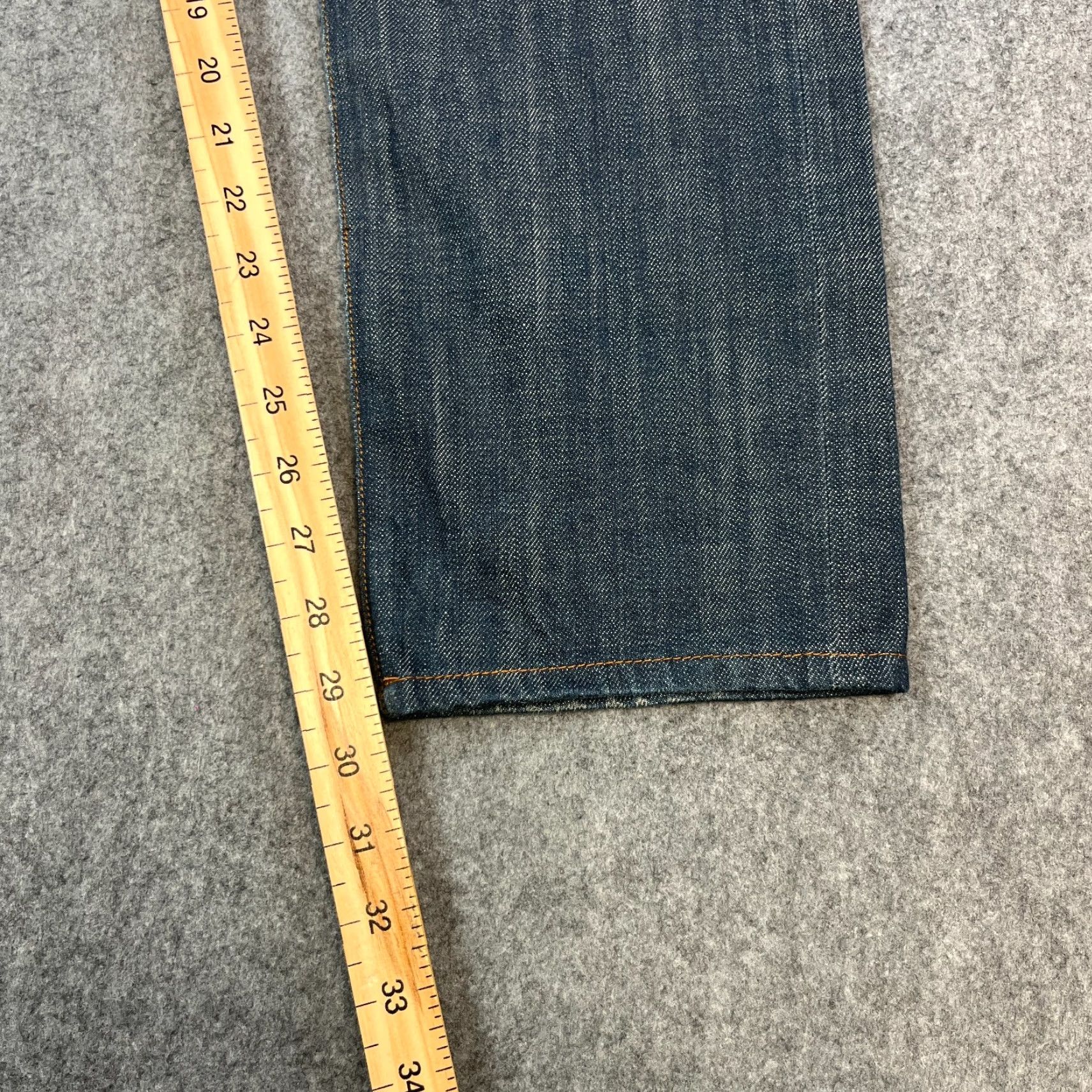 G-Star G Star Jeans Regular Tapered 32 30 Dark Wash Blue Chambray 100% Cotton Men Regular Jeans Size US 32 / EU 48 - 4 Thumbnail