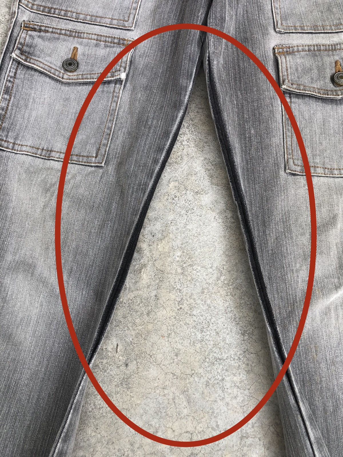 If Six Was Nine Japanese Daily Topics Flared Jeans Cargo Pants Size US 29 - 14 Thumbnail