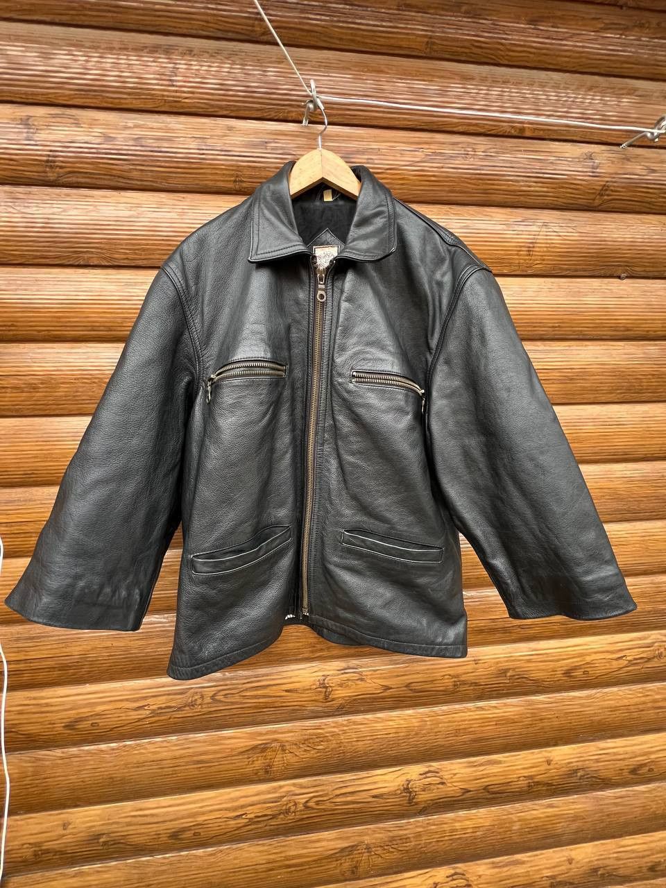 Leather Quality Casual Leather Jacket Size US L / EU 52-54 / 3 - 1 Thumbnail