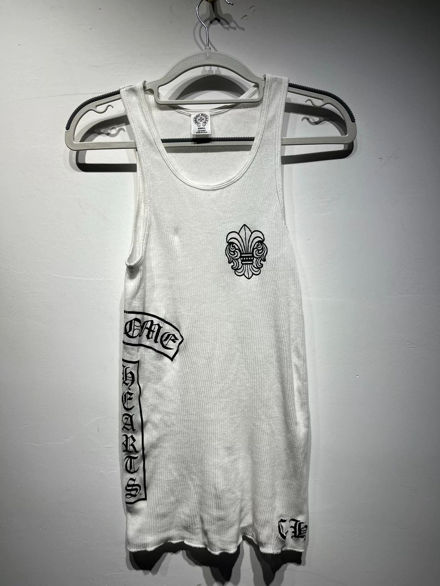 Chrome Hearts Chrome Hearts Printed White Tank Top S Women Size S / US 4 / IT 40 - 1 Thumbnail