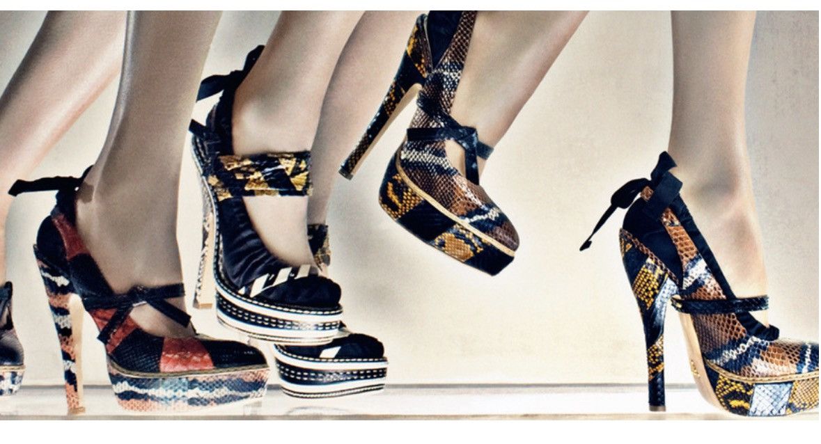 Prada Prada S/S 2009 Iconic python platform sandals 37 Size US 7 / IT 37 - 11 Thumbnail