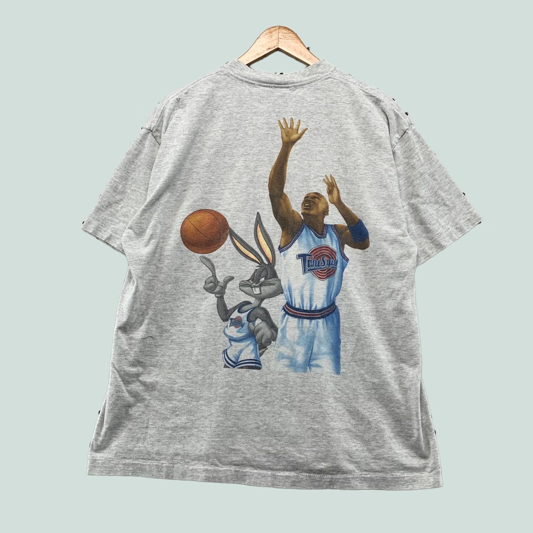 Vintage VINTAGE Nike Space Jam Bugs Bunny Shirt Mens XL Gray Warner Bros USA RARE Size US XL / EU 56 / 4 - 1 Thumbnail