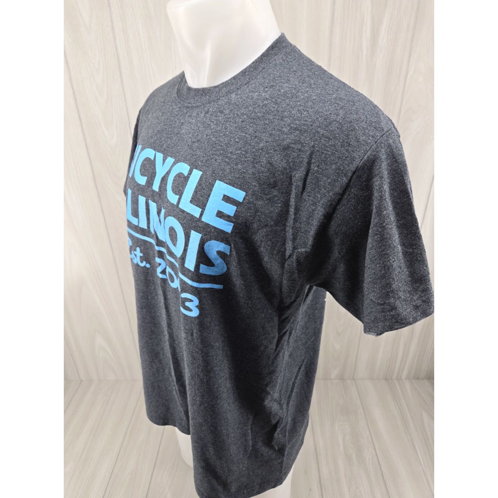 Gildan VINTAGE Gildan Illinois Bicycling Touring Company Shirt L Gray Shirt Mens Size US L / EU 52-54 / 3 - 5 Thumbnail