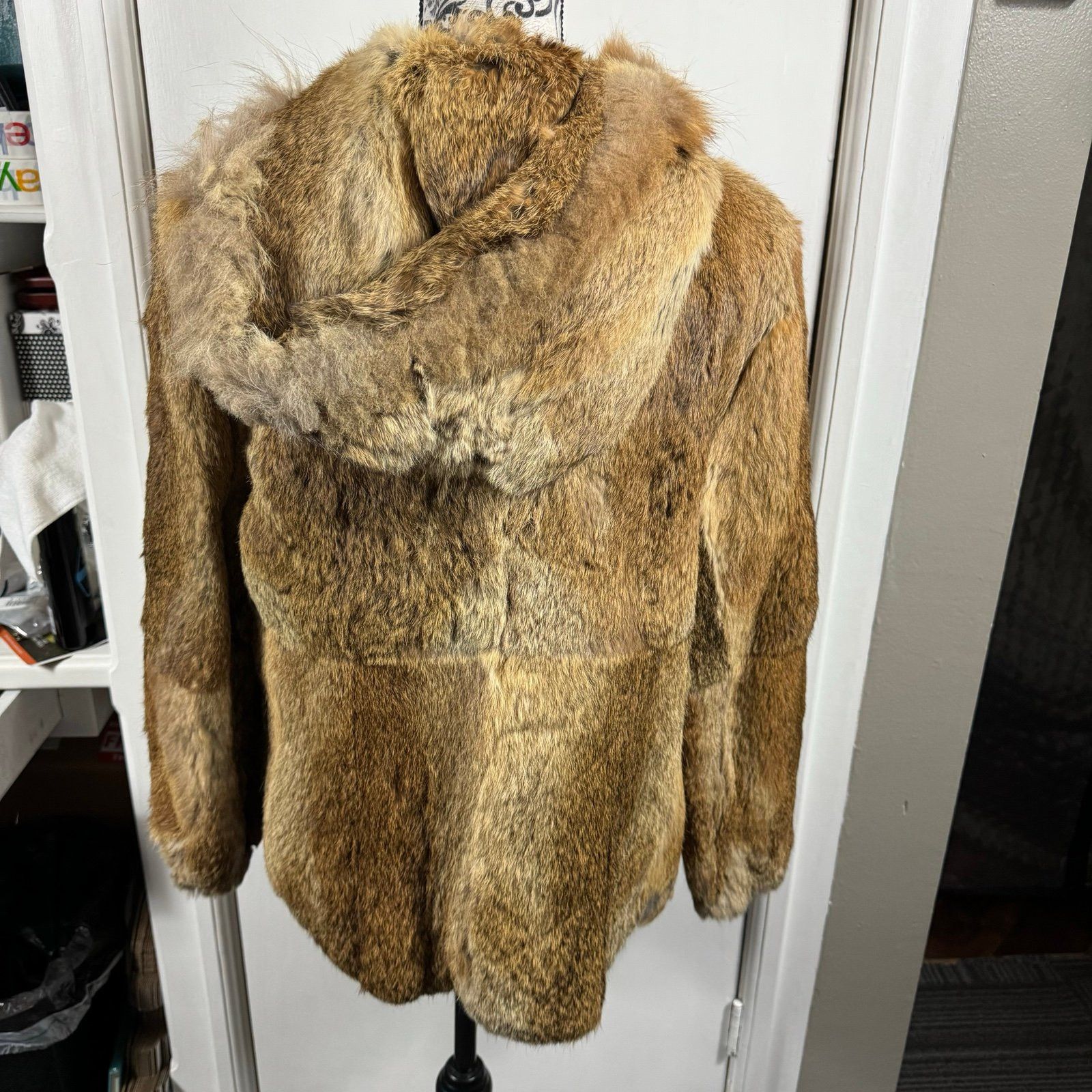 Jacques Saint Laurent Jacques Saint Laurent Women's Brown/Tan Fur Hooded Full Zip Size L / US 10 / IT 46 - 7 Thumbnail