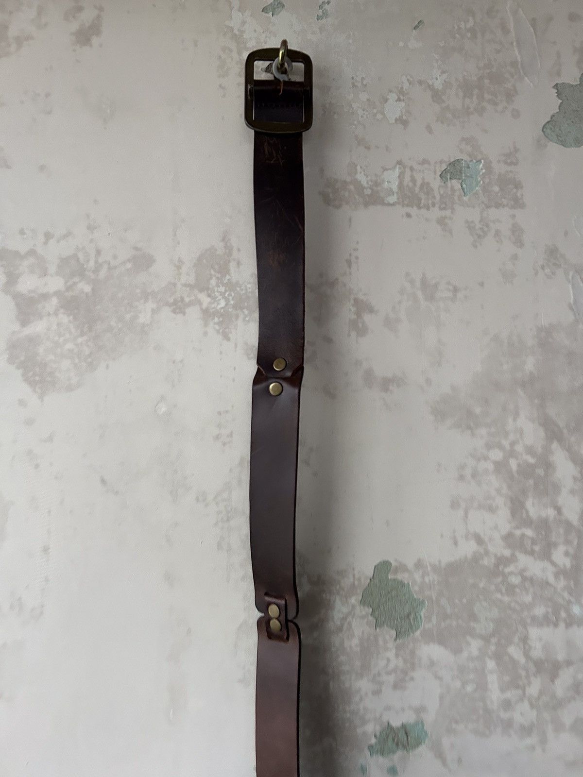 Vintage VINTAGE REAL LEATHER BELT Size ONE SIZE - 4 Thumbnail