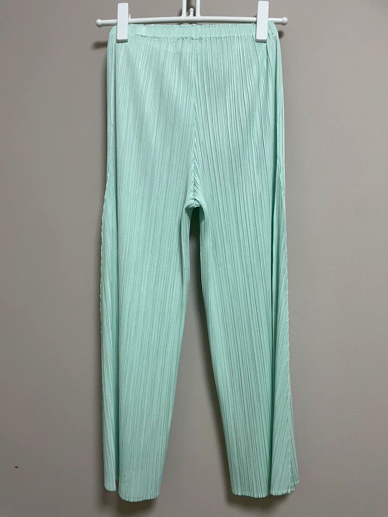 Issey Miyake Issey Miyake size:3 Mint green pleated pants Size 42" / US 20 - 4 Thumbnail