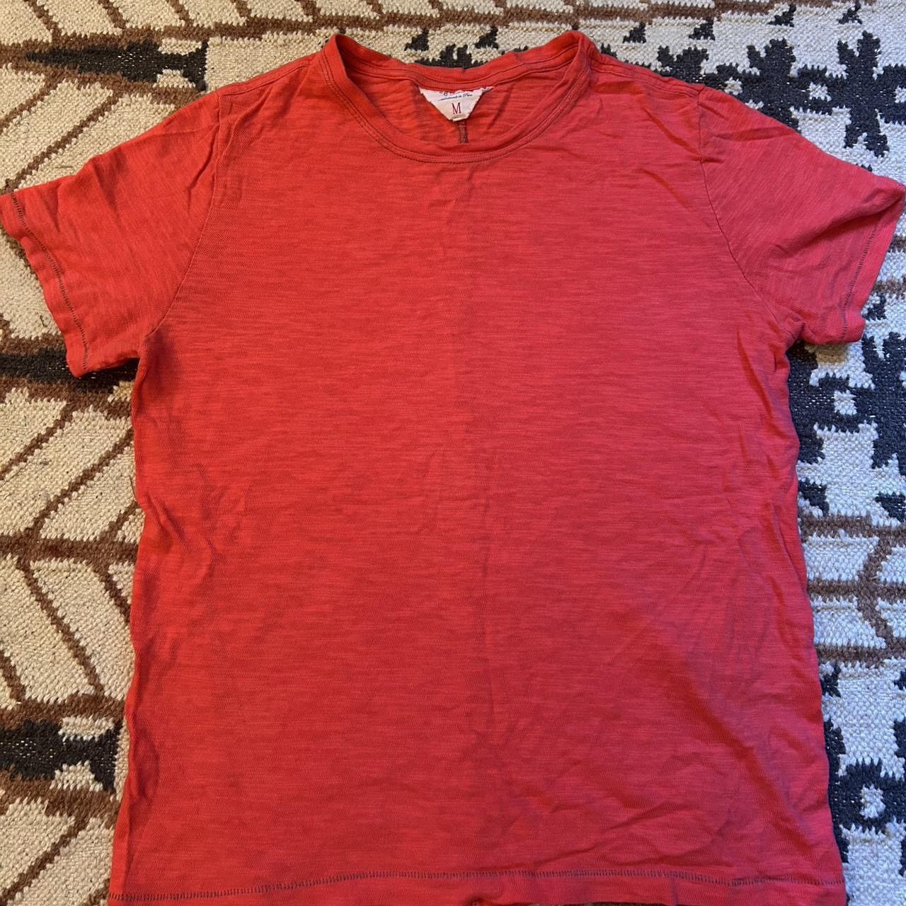 Rag & Bone Rag & Bone red t shirt with stitching on back Size US M / EU 48-50 / 2 - 1 Thumbnail