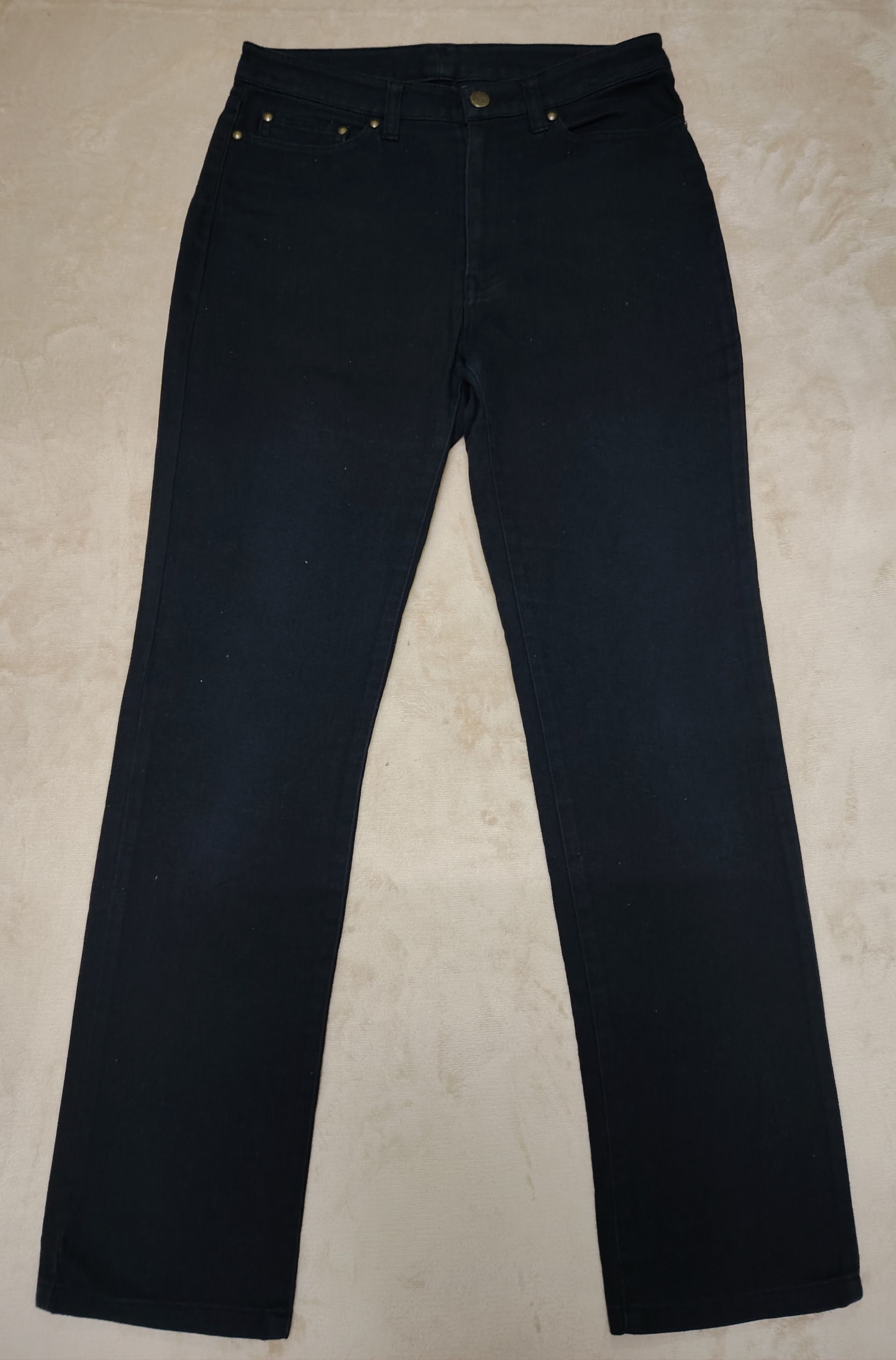MCM × Vintage VINTAGE MCM LEGERE STRETCHABLE BLACK DENIM JEANS Size 29" - 4 Thumbnail
