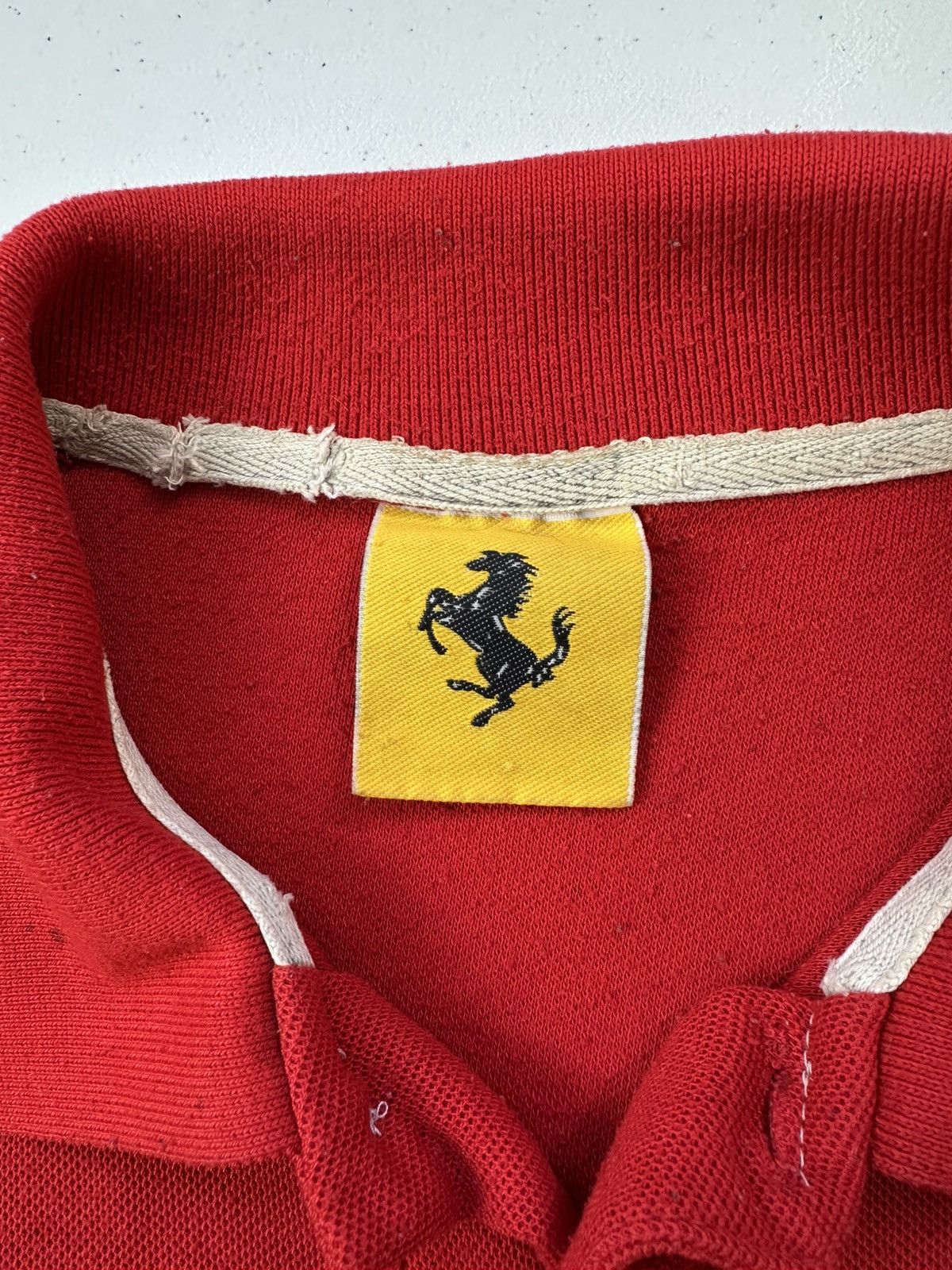 Ferrari × Vintage 90s Vintage Ferrari Official Product Polo Shirt Size US XL / EU 56 / 4 - 5 Thumbnail