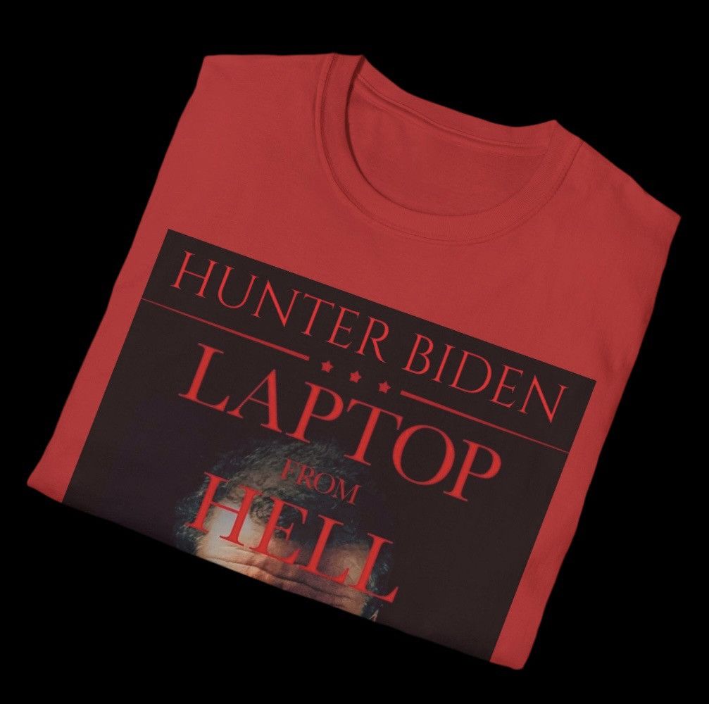 Donald Trump Hunter Biden “Laptop From Hell” MAGA Trump T-Shirt Size US L / EU 52-54 / 3 - 2 Thumbnail