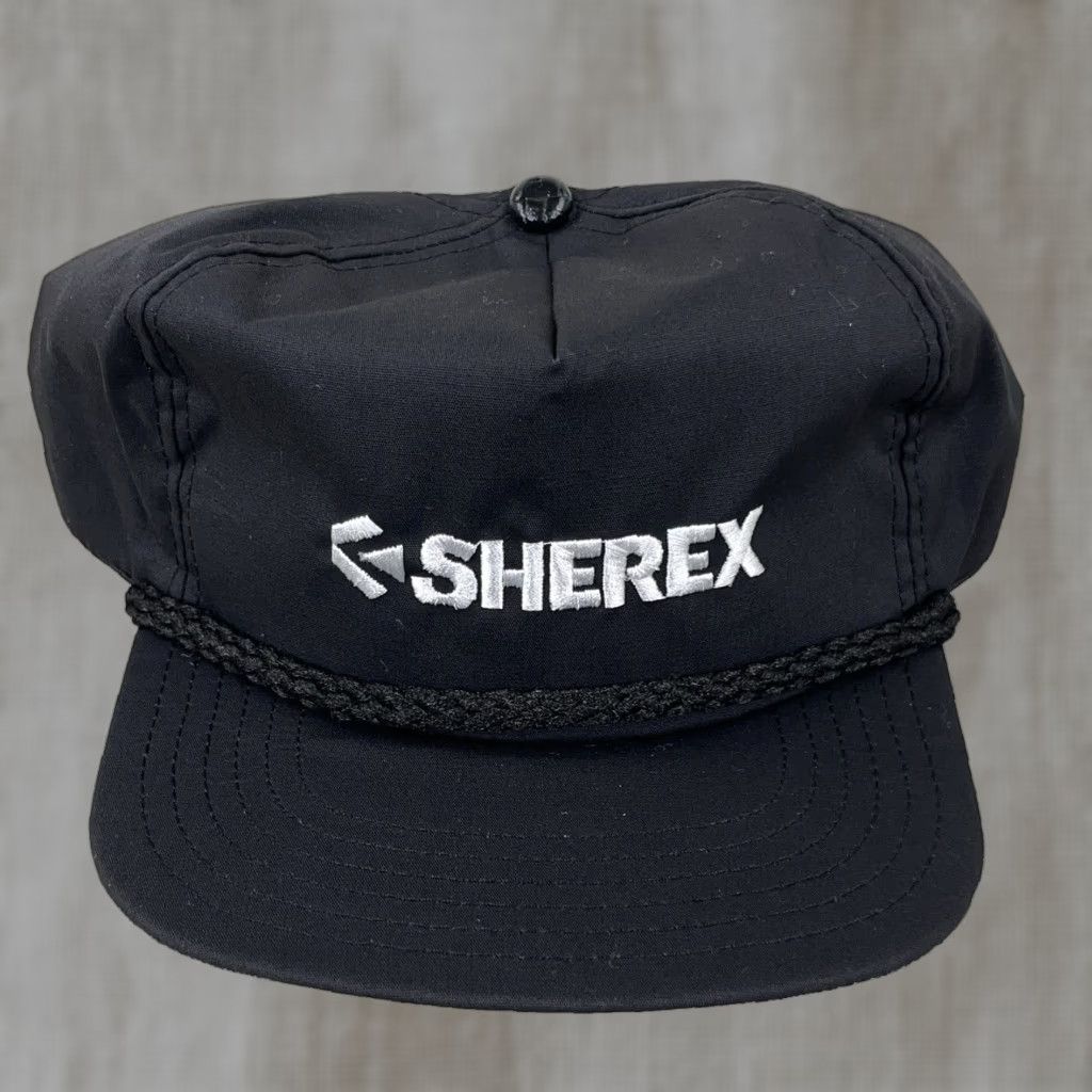 Vintage VINTAGE Sherex Trucker Hat Cap SnapBack Black Made In USA Rope Coal Mine 80s F29 Size ONE SIZE - 1 Thumbnail
