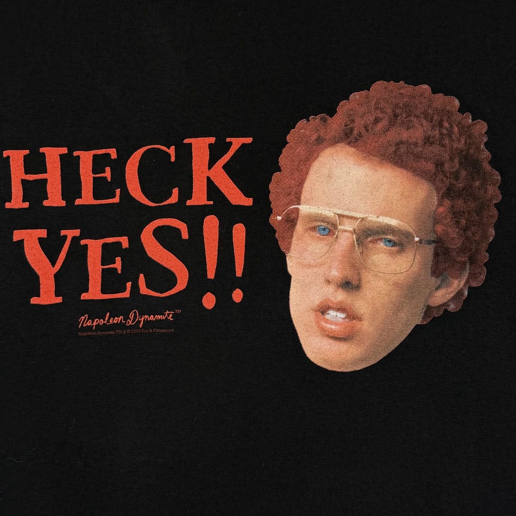 Vintage VINTAGE Napoleon Dynamite Shirt Mens XL Black Heck Yes Graphic Movie Comedy 00s Size US XL / EU 56 / 4 - 5 Thumbnail