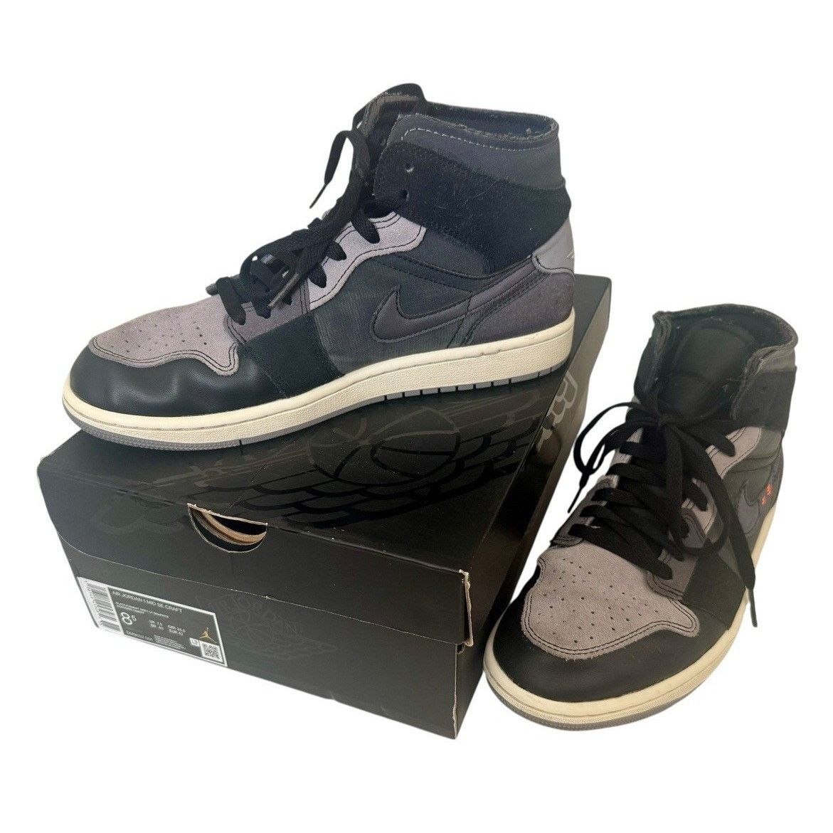 Nike NIKE AIR JORDAN 1 Mid SE Craft Shoes Graphite Men’s 8.5 42 Size US 8.5 / EU 41-42 - 2 Thumbnail