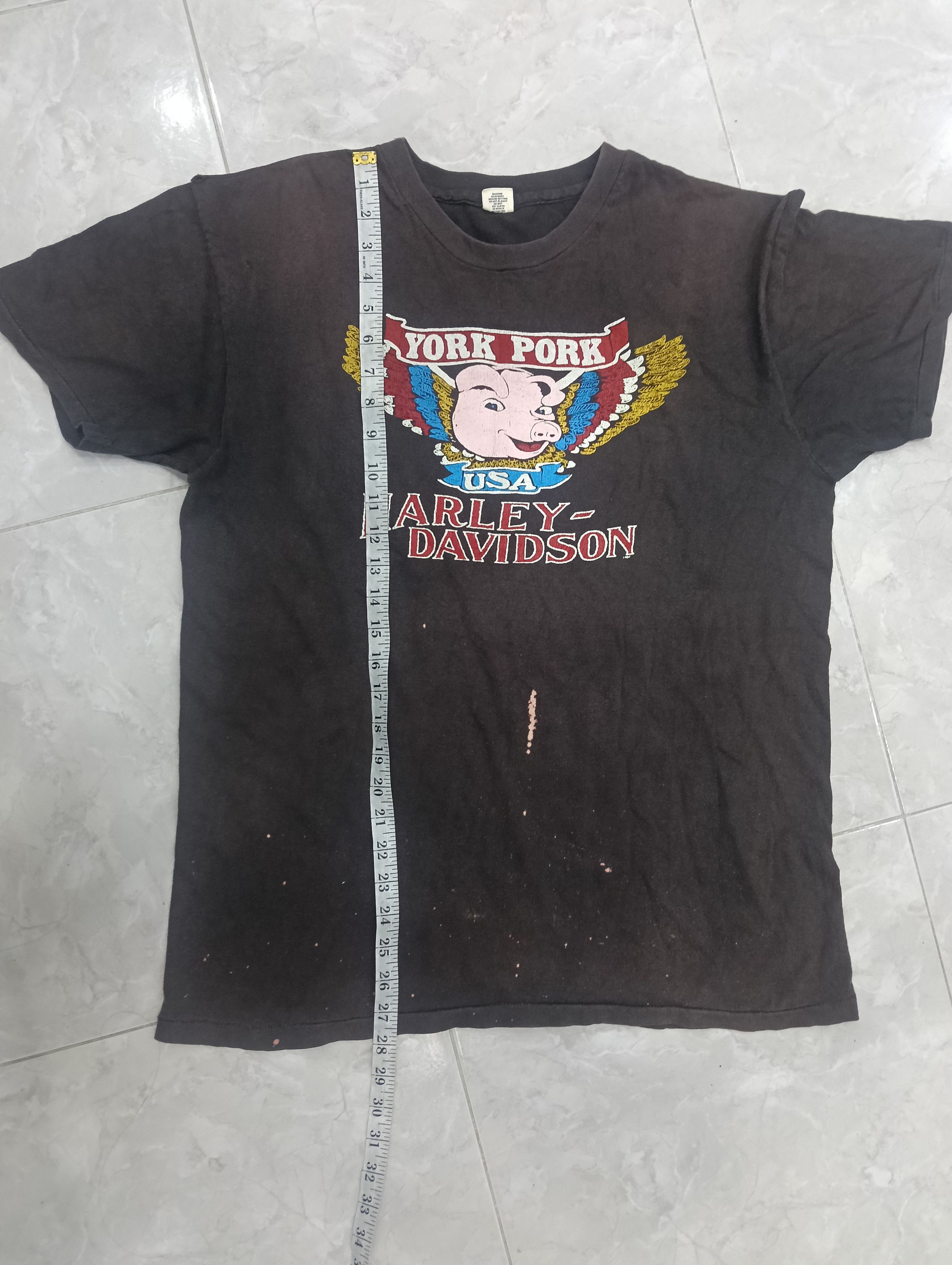Harley Davidson Rare Harley Davidson York Pork 1980 Size US L / EU 52-54 / 3 - 11 Thumbnail
