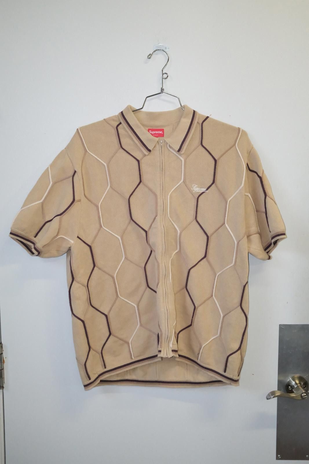 Supreme 2020's Supreme Hex Knit Short Sleeve Polo Size ONE SIZE - 1 Thumbnail