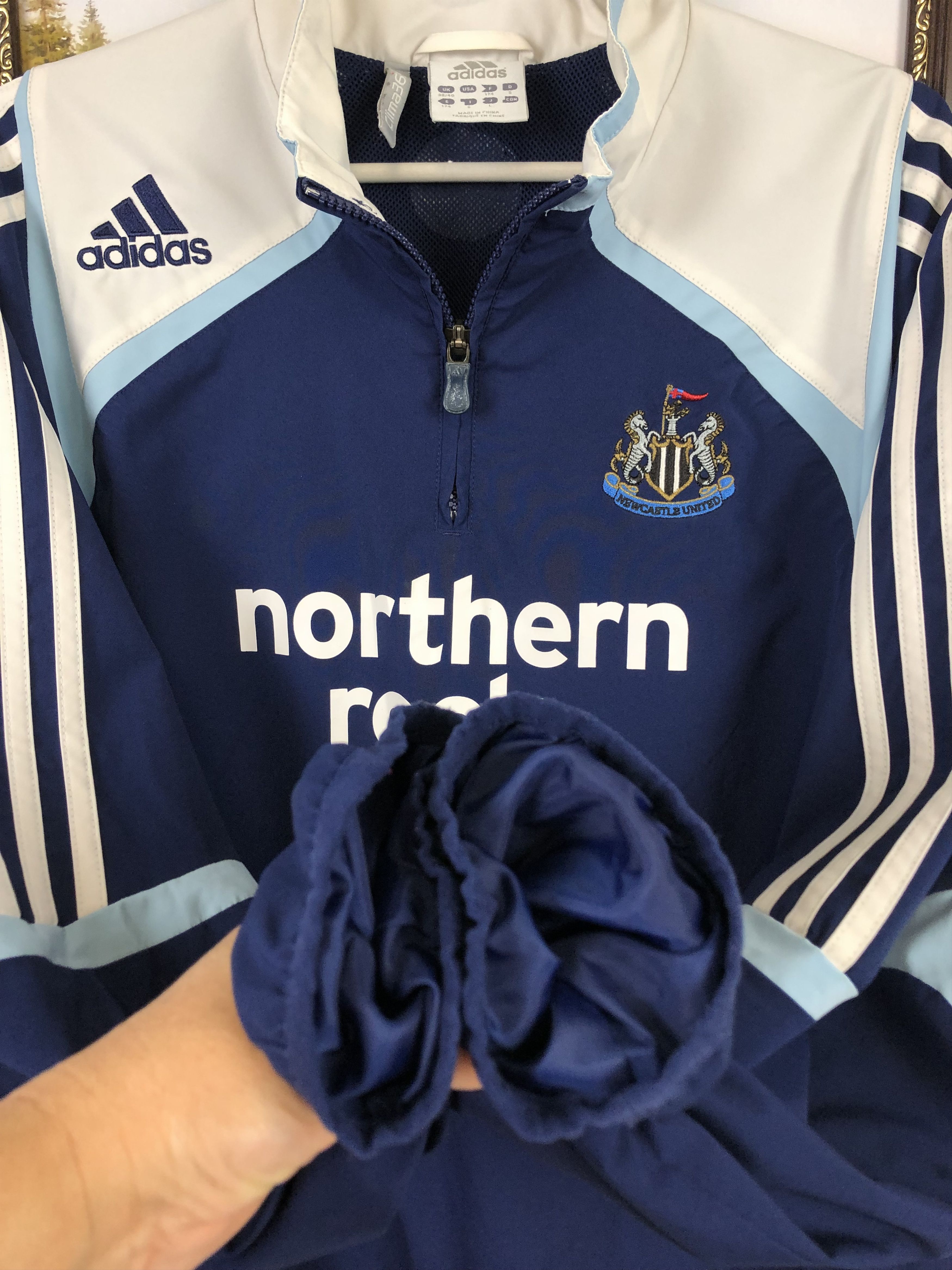 Adidas Newcastle United Vintage Football Sweatshirt Jacket Rare Size US M / EU 48-50 / 2 - 10 Thumbnail