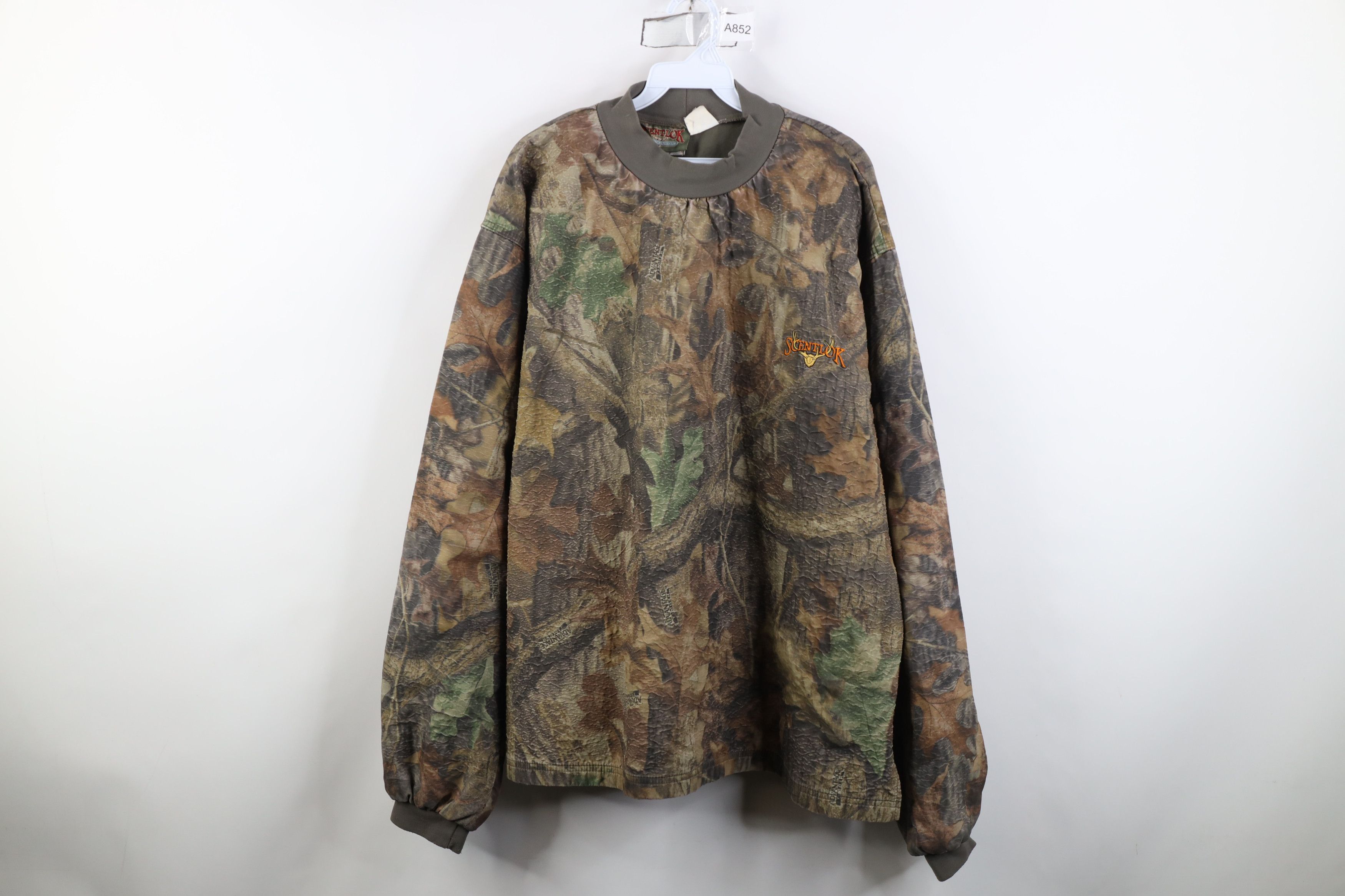 Vintage Vintage 90s Scent Lok Mock Neck Pullover Shirt Jacket USA Size US XXL / EU 58 / 5 - 1 Thumbnail