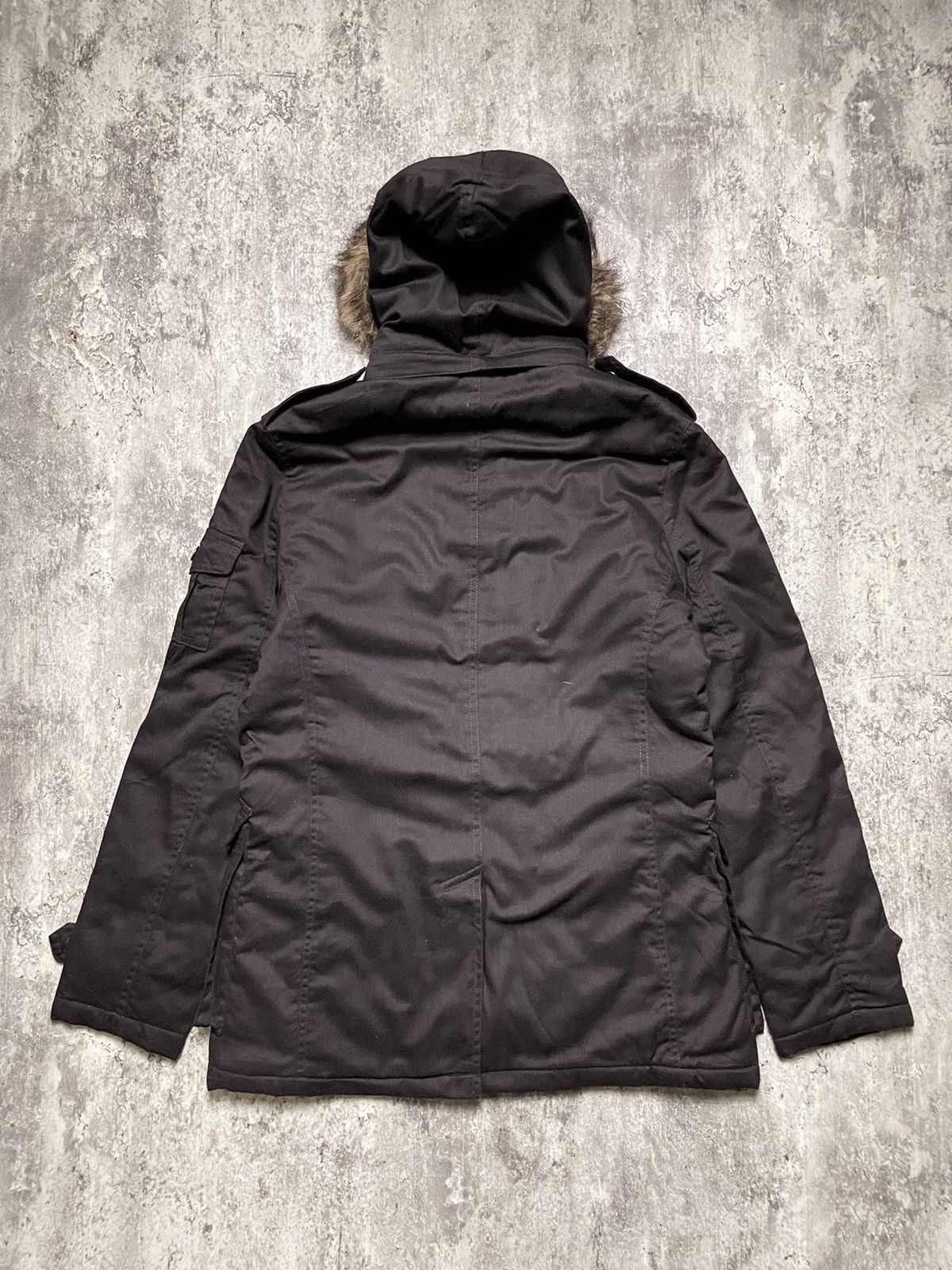 In The Attic In The Attic Fur Hooded Parka Jacket Vkei Style Size US M / EU 48-50 / 2 - 2 Thumbnail