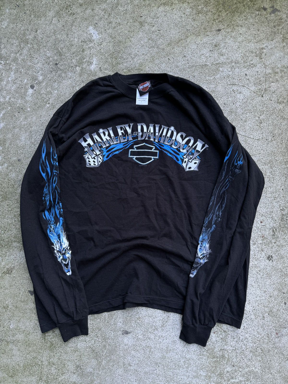 Harley Davidson × Streetwear × Vintage VINTAGE Y2K HARLEY DICE 