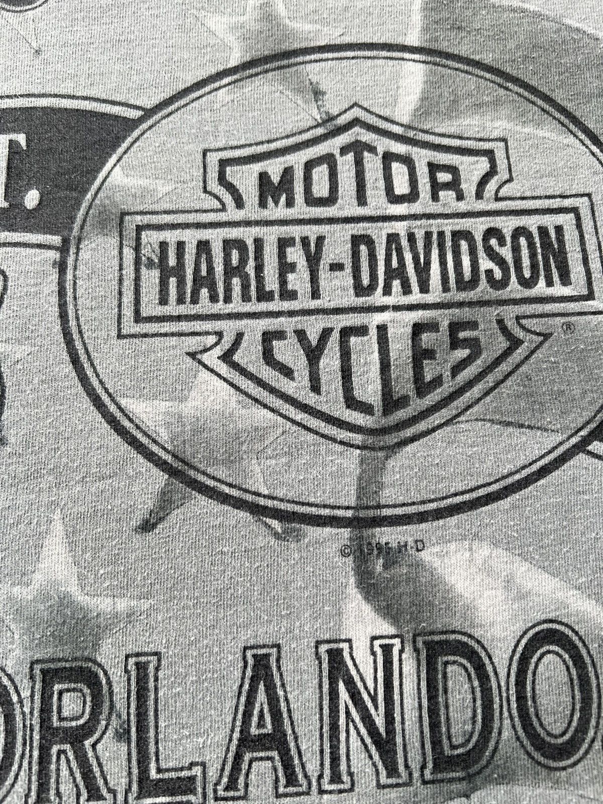 Harley Davidson Vintage 1995 Harley Davidson Flag USA AOP T-shirt Size US L / EU 52-54 / 3 - 20 Thumbnail