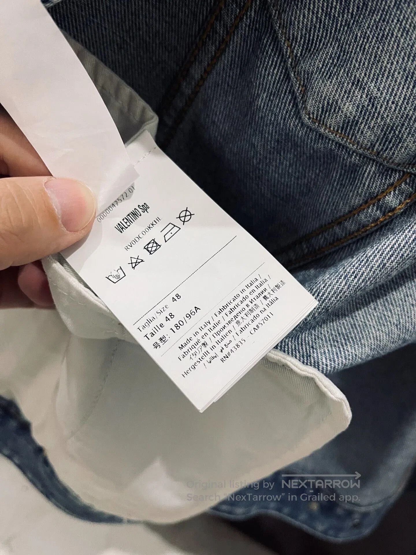 Valentino Valentino VLogo Signature Denim Jacket. Size US M / EU 48-50 / 2 - 3 Thumbnail