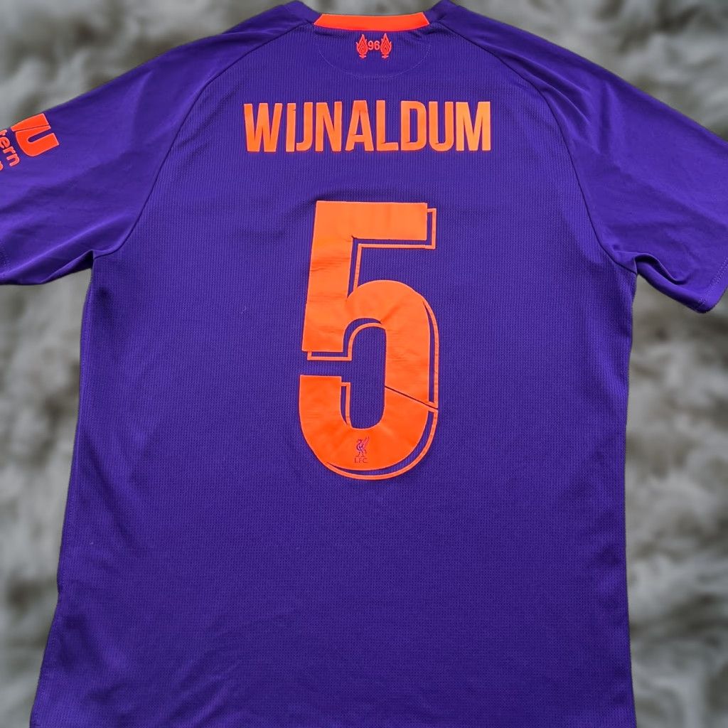 New Balance Liverpool 2018 2019 Away Wijnaldum Football Jersey Mens Small Adult New Balance Shirt Sports Football moisture wicking Quick Dry Size US L / EU 52-54 / 3 - 1 Thumbnail