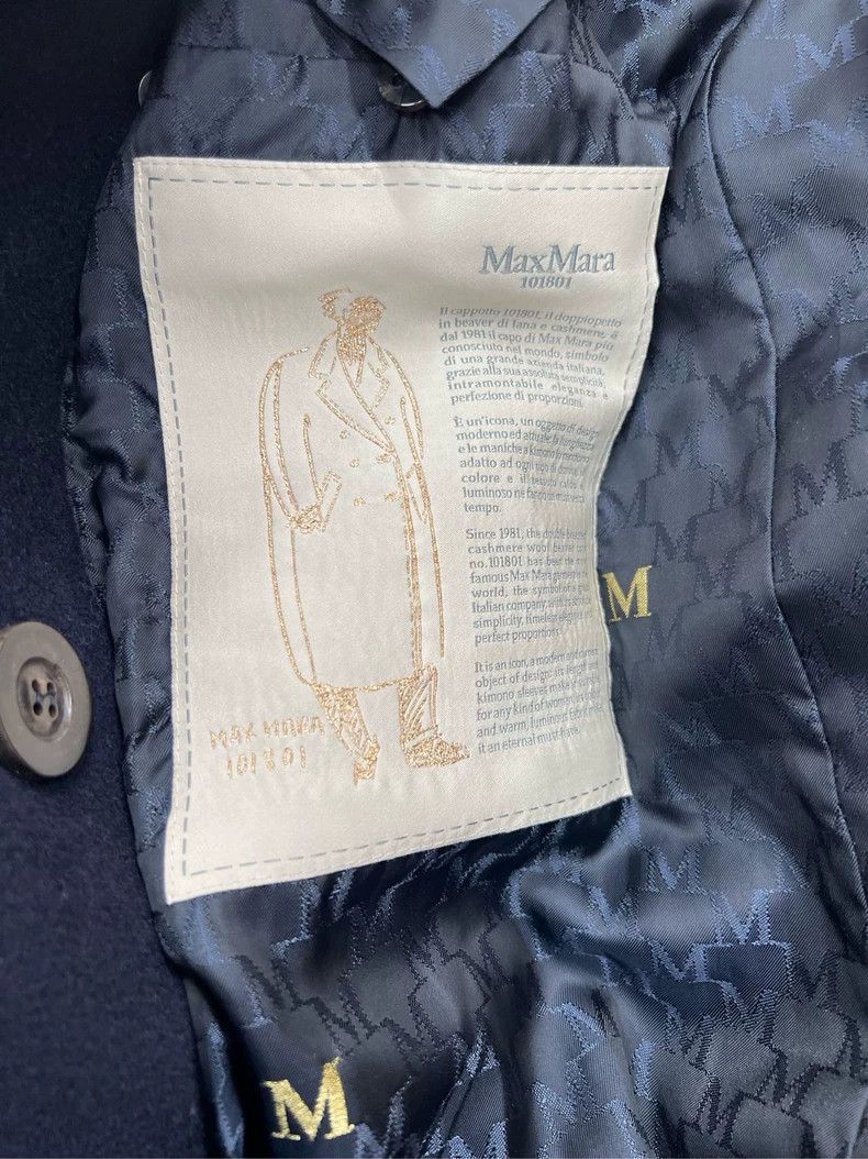 Max Mara Max Mara Classic Blue 101801 Wool Coat Size M / US 6-8 / IT 42-44 - 4 Thumbnail