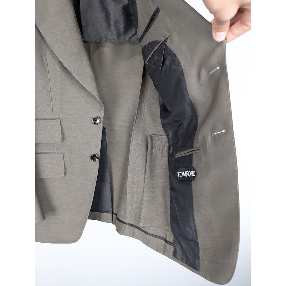 Tom Ford o1rshd1 Blazer Jacket in Dusty Olive Size US S / EU 44-46 / 1 - 7 Thumbnail