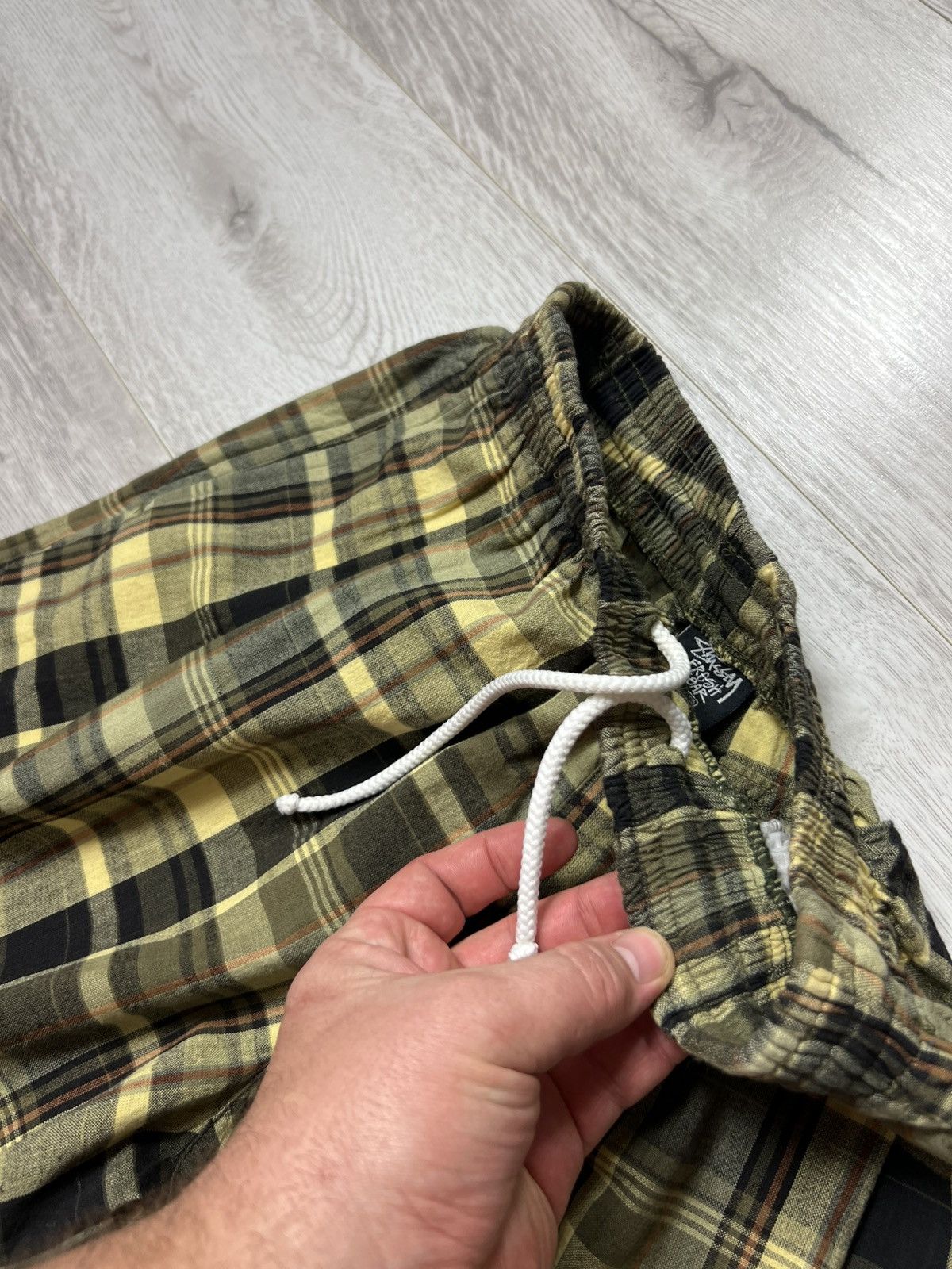 Stussy Rare 90s Vintage Stussy ELASTIC STUFF Men’s Checked Shorts Size US 30 / EU 46 - 10 Thumbnail