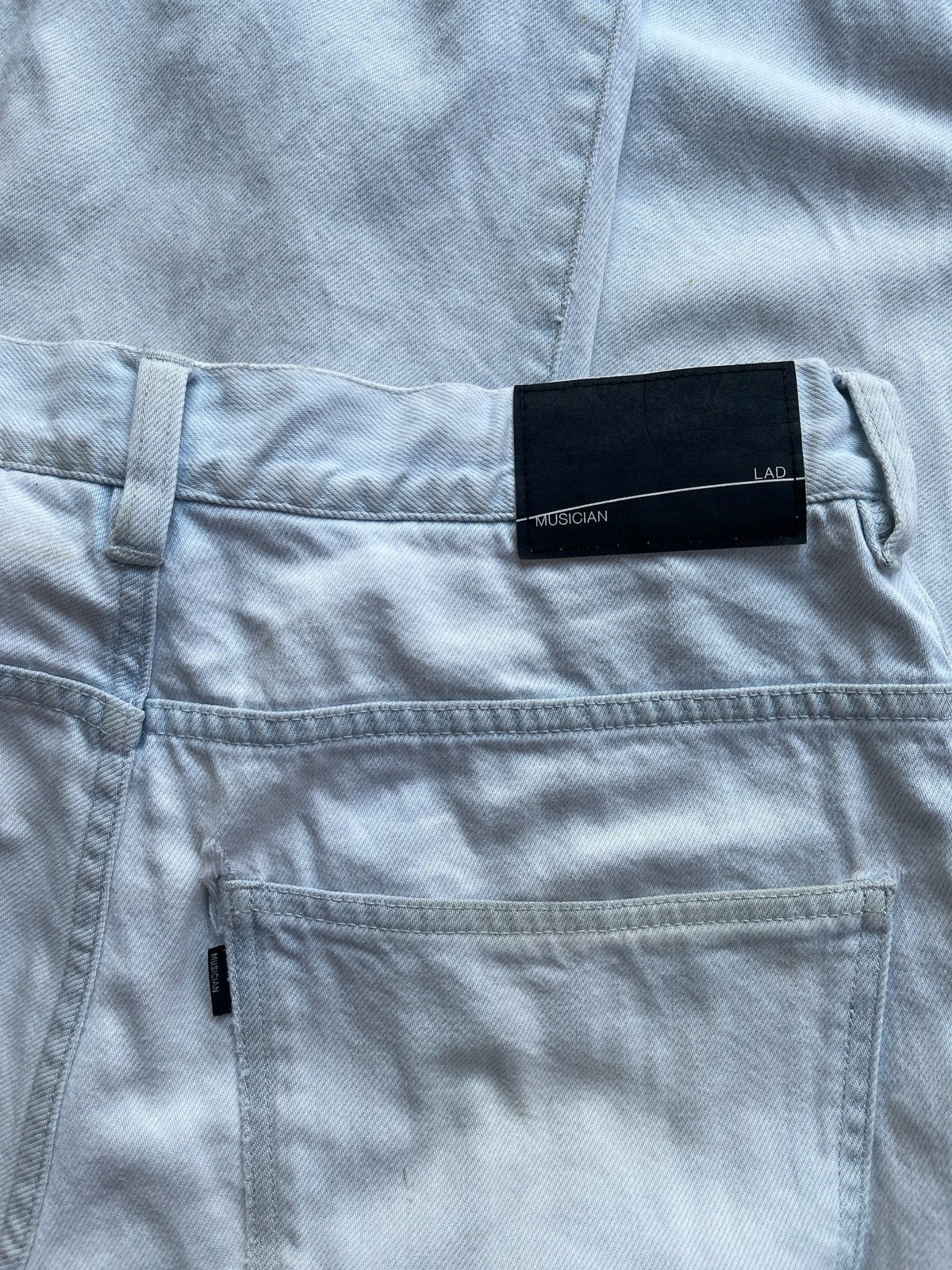 Lad Musician Lad Musician Broken White Baggy Jeans Size US 30 / EU 46 - 3 Thumbnail