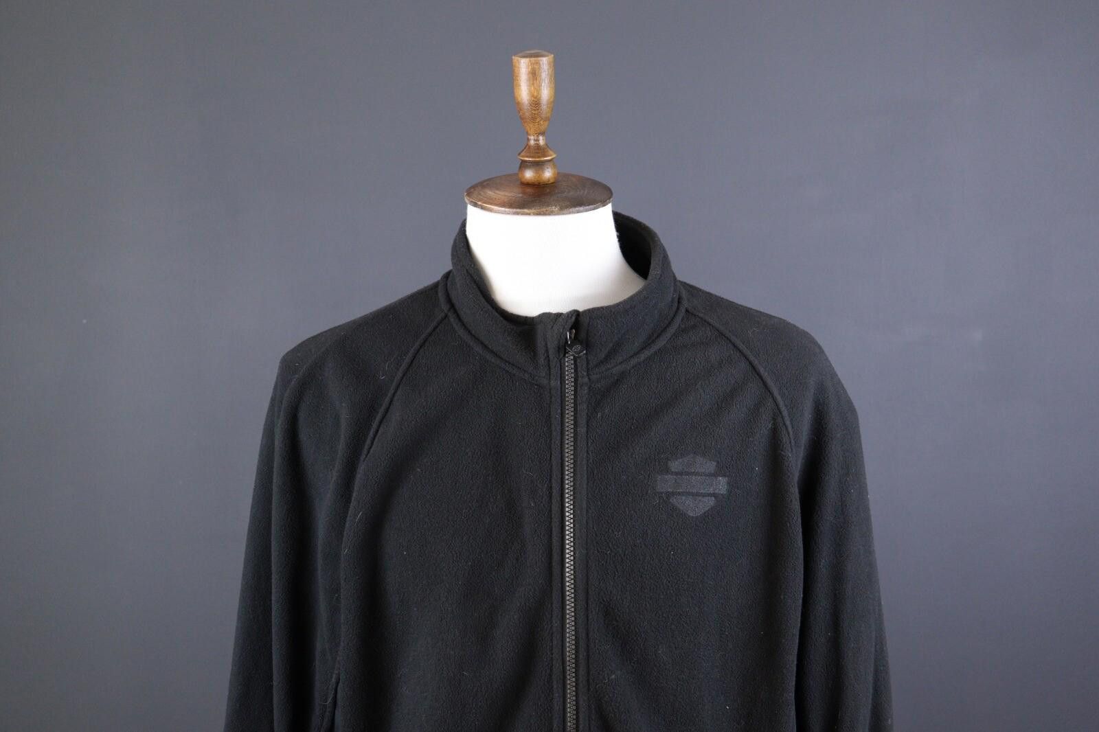 Other HARLEY DAVIDSON MC Black Big Fleece Jacket Size 2XL Size ONE SIZE - 2 Thumbnail