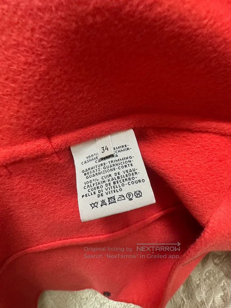 Hermes Hermes Cashmere coat, classic Hermes orange Size XXS / US 00 / IT 34 - 6 Thumbnail
