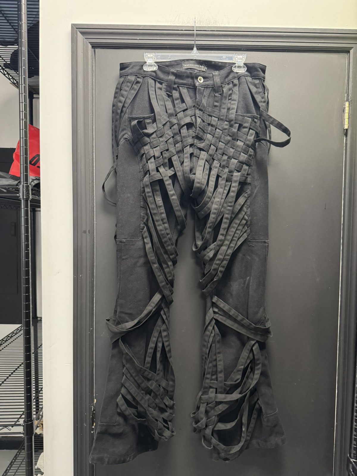 Who Decides War Who Decides War Interwoven Trousers Black Size US 32 / EU 48 - 1 Thumbnail