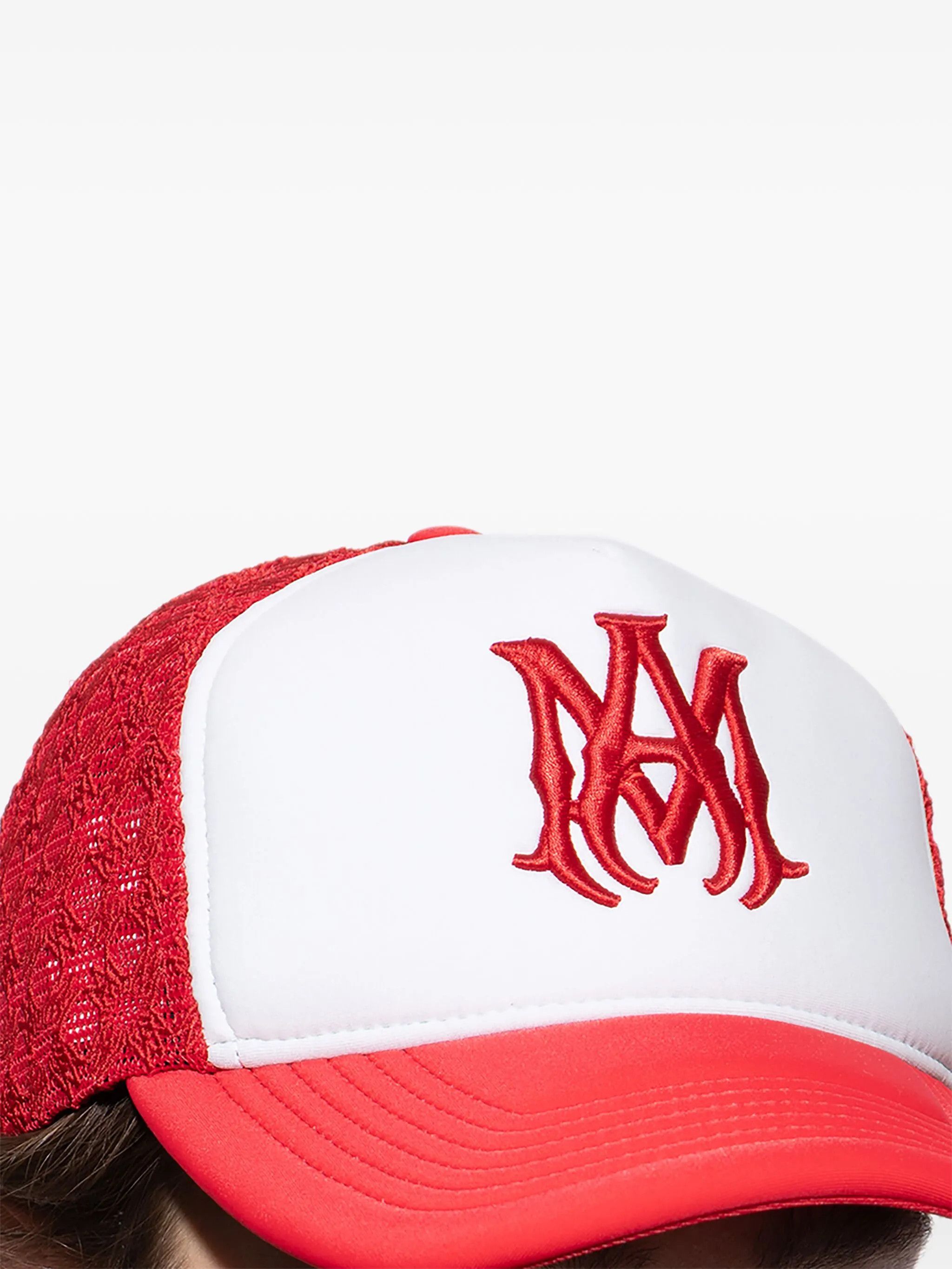 Amiri os11x1225 Size: OS / MA Logo Hat / Cap in Red/White Size ONE SIZE - 4 Thumbnail