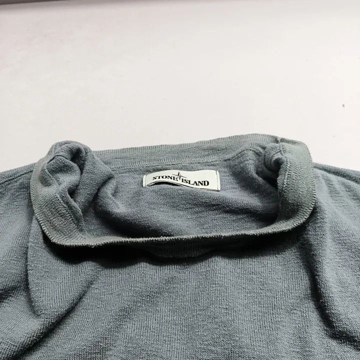 Stone Island Stone Island Long Sleeve Logo Sweater Blue -2506 Size US XXL / EU 58 / 5 - 3 Thumbnail