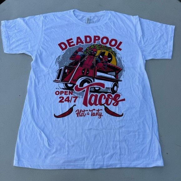 Marvel Comics NEW MARVEL DEADPOOL MARVEL WHITE T-SHIRT SZ MEDIUM M Size US M / EU 48-50 / 2 - 2 Thumbnail