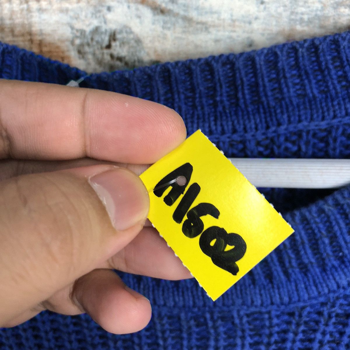 Homespun Knitwear × Japanese Brand World Basic Blue Knitwear #A1502 Size US M / EU 48-50 / 2 - 9 Thumbnail