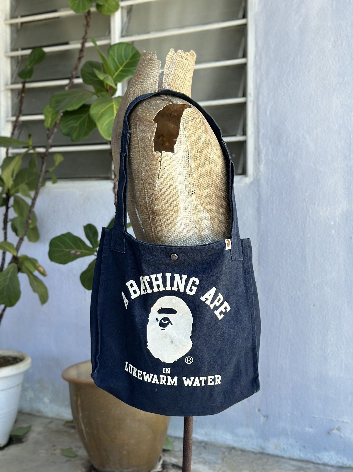 Bape Tote Bag in Blue, Men's