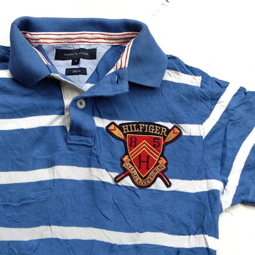 Tommy Hilfiger Tommy Hilfiger Blue Navy Stripe Size Small Slimfit Size US M / EU 48-50 / 2 - 2 Thumbnail