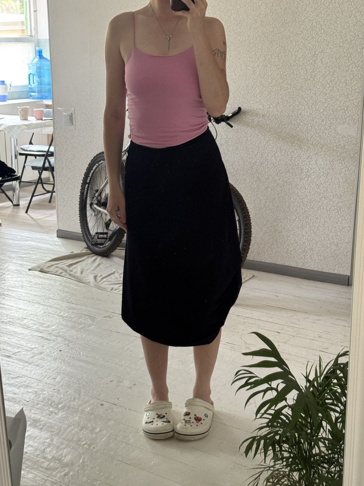 Marithe + Francois Girbaud VINTAGE MARITHE FRANCOIS GIRBAUD AVANT GARDE MIDI SKIRT Size 30" / US 8 / IT 44 - 9 Thumbnail