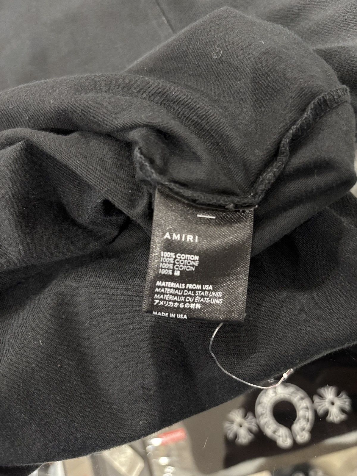 Amiri Amiri Floral Logo Shirt Black Size: M Size US M / EU 48-50 / 2 - 6 Thumbnail