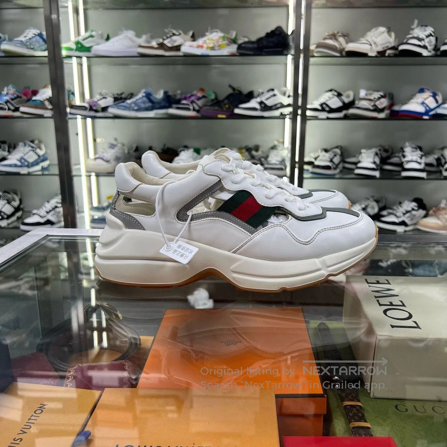 Gucci Gucci Rhyton Low-Top Hollow-Out Dad Shoes. Size US 9 / EU 42 - 2 Thumbnail